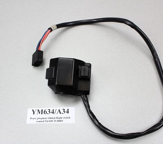 Přepínač řidítek pravý / Right switch control Yamaha XJ 650 TURBO