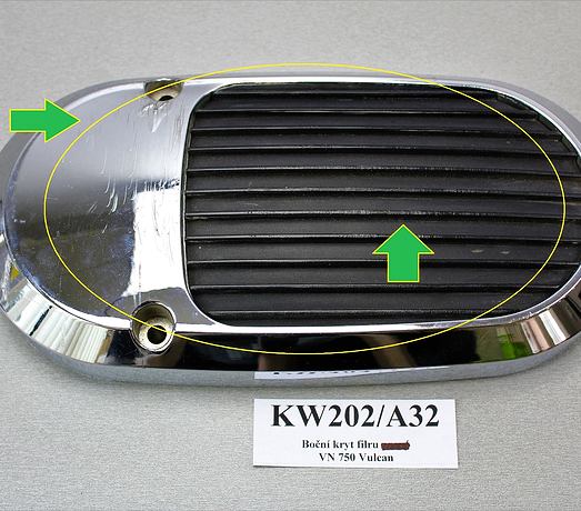 Boční kryt filtru P/L Kawasaki VN 700/750 Vulcan