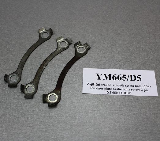 Zajištění šroubů kotouče / Retainer plate brake bolts rotors 3 ps. Yamaha XJ 650 TURBO