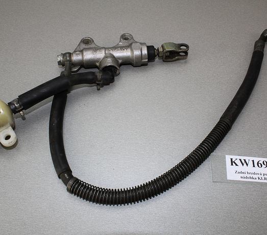 Brzdová pumpa zadní,hadice, nádobka Kawasaki KLR 650