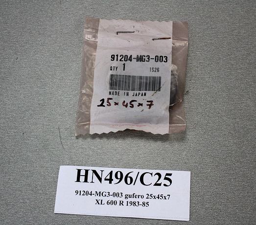 Gufero 25x45x7  No:91204-MG3-003 Honda XL 600 R