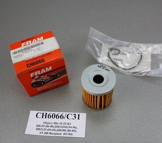 Olejový filtr  Fram CH6066 SUZUKI 16510-25C00