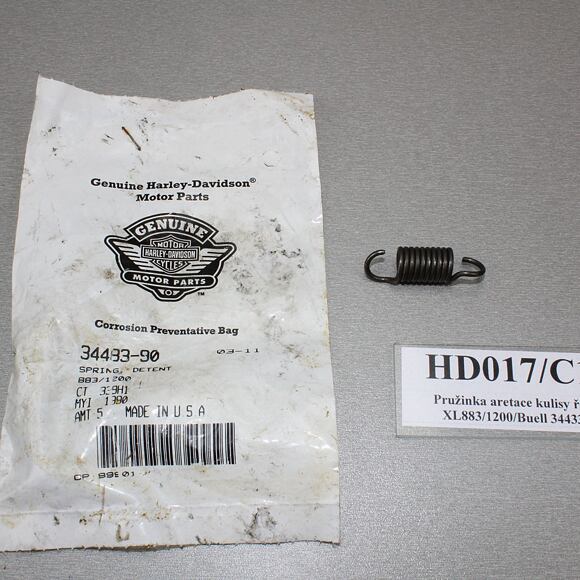 Pružina aretace kulisy řazení Harley Davidson Sportster XL 883/1200
