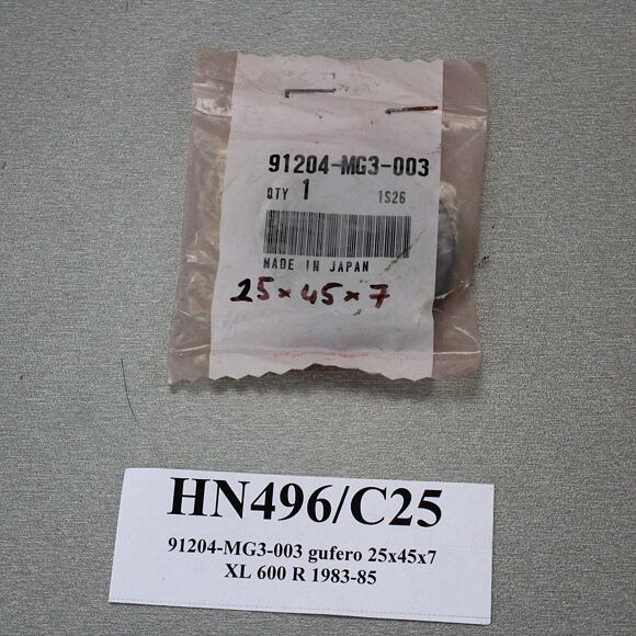 Gufero 25x45x7  No:91204-MG3-003 Honda XL 600 R